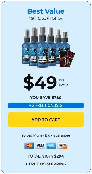 Buy TITAN TRANSFORM 6 Bottles Buy TITAN TRANSFORM 6 Bottles